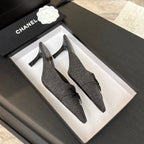 HIGH HEEL MULE 65 MM IN MO GRAY FELT COTH