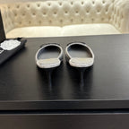 HIGH HEEL MULE 65 MM IN DOVE GRAY FELT COTH