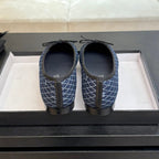 BALLET FLATS IN AEGEAN BLUE MONOGRAM DENIM