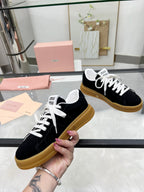 ECRU SNEAKERS IN BLACK SUEDE