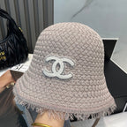 KNITTED BUCKET HAT DUSTY GREY 673884