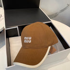 MM BASEBALL CAP IN BURNT ORANGE FABRIC STYLE 5