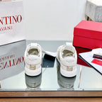 VALENTINO 25S GARAVANI VL7N SNEAKERS IN WHITE MIX YELLOW LAMBSKIN