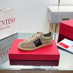 VALENTINO 25S UPVILLAGE SNEAKERS IN BROWN SUEDE