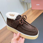 CHUKKA BOOTS IN CHOCOLATE SUEDE WITH WOOL LINING
