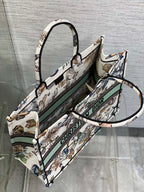 CD LARGE BOOK TOTE 41 IN COLORFUL EMBROIDERY