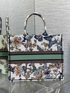 CD LARGE BOOK TOTE 41 IN COLORFUL EMBROIDERY