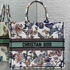 CD LARGE BOOK TOTE 41 IN COLORFUL EMBROIDERY