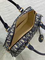 CD D-Vibe bowling bag 31 blue obliaue fabric