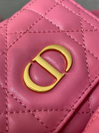 SMALL 20 CARO BACKPACK IN PUNCH PINK MACROCANNAGE LAMBSKIN