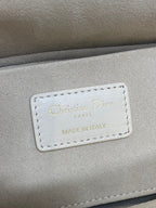 DIOR 25S MEDIUM LADY D-JOY 26 IN BEIGE LAMBSKIN GOLD HARDWARE