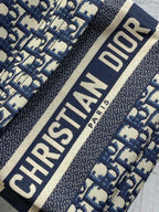 DIOR 25S TRAVEL BACKPACK 31 IN BLUE CANVAS OBLIQUE JACQUARD