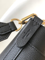 LV Lock and Walk Bag Black Gold Cowhide 241220