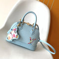 LV x TM Alma BB M13670 Handbag 23.5cm Light Blue Epi Grained Cowhide