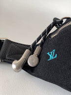 LV M13961 Rush Bumbag Black LV Blason Denim & Cowhide
