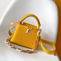 LV M25232 Capucines BB Handbag 21cm Orange Taurillon Cowhide GHW
