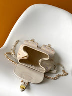 LV M15113 Backpack Monogram Embossed Cowhide Dream Cream GHW