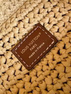 LV M14217 All In BB 16cm Brown Raffia & Cowhide-leather trim