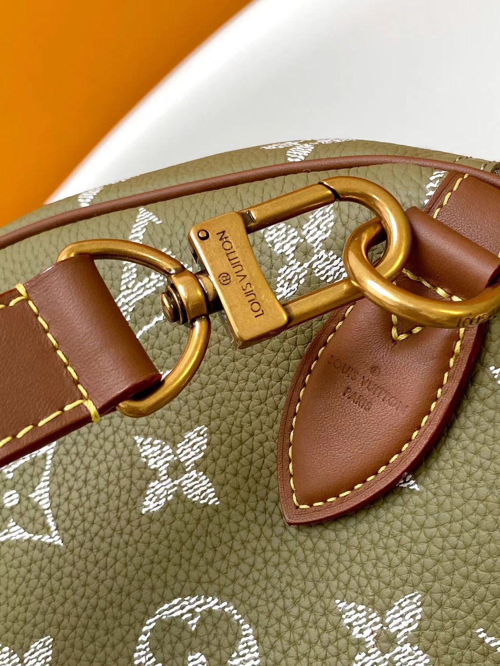 LV Speedy Bandoulière 40cm Green Sancha Monogram Calfskin GHW