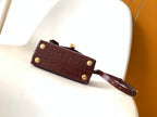 LV 25s Rose Des Vents Handbag 19cm Burgundy Crocodile GHW