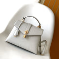 LV 25s Rose Des Vents Handbag 27cm White Lizard GHW