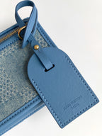 LV Bosphore Mini Handbag 19cm Blue Denim Cotton GHW