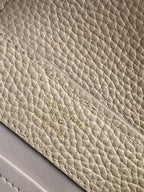 LV Capucines Mini Bedazzled Flower Handle Taupe Taurillon leather