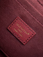 LV Large Saint Germain BB Wine Red Monogram Leather & Coated Canvas
