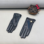 CLASSIC GLOVES IN BLACK LAMBSKIN 355121