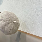 BERRET HAT IN WHITE CREAM TWEED 394274