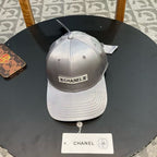 BASEBALL HAT IN SILVER SILK SATIN 404865