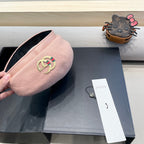 BERET HAT IN LIGHT PINK WOOL 406887