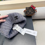 BEANIE HAT IN COOL GRAY WOOL 413327