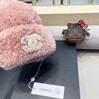 BEANIE HAT IN LIGHT PINK SOLF FLEECE 419712