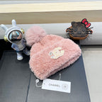BEANIE HAT IN LIGHT PINK SOLF FLEECE 419712