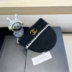 BEANIE HAT IN BLACK WOOL 419778