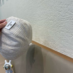 BERET HAT IN WHITE WOOL TWEED 422553