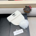 BEANIE HAT IN WHITE WOOL 426233