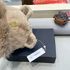 BEANIE HAT IN CAMEL BROWN LAMB FUR 426238
