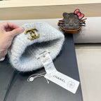 BEANIE HAT IN CLOUD GRAY WOOL 430081