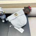 BEANIE HAT IN CLOUD GRAY WOOL 430081