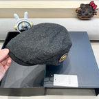 BERET RETRO HAT IN MO GRAY CASHMERE 431370