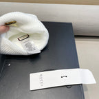 BEANIE HAT IN WHITE WOOL 433459