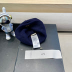 BEANIE HAT IN NAVY BLUE WOOL 433462