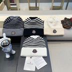 BEANIE HAT IN STELL BISQUE BEIGE MIX WHITE CASHMERE 436731