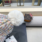 BEANIE HAT IN WHITE WOOL LINED WITH FLEECE 436774