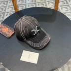 BASEBALL CAP MODEL 650510 IN BLACK OMBRE COTTON