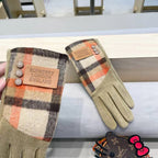 GLOVES IN TORTILLA BROWN MIX COLORFUL WOOL 453749