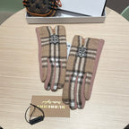 GLOVES IN TAN BROWN WOOL 463814