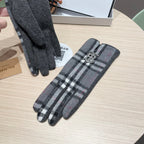 GLOVES IN GRAPHITE GRAY WOOL 463815
